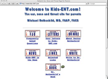 Kids-ENT.com in 2000